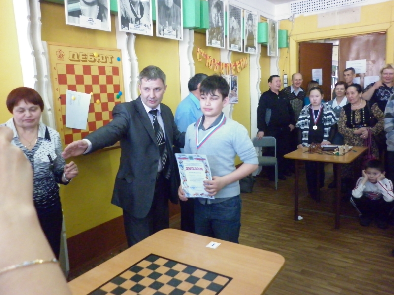 Награждение победителей этапа КР по шахматам 